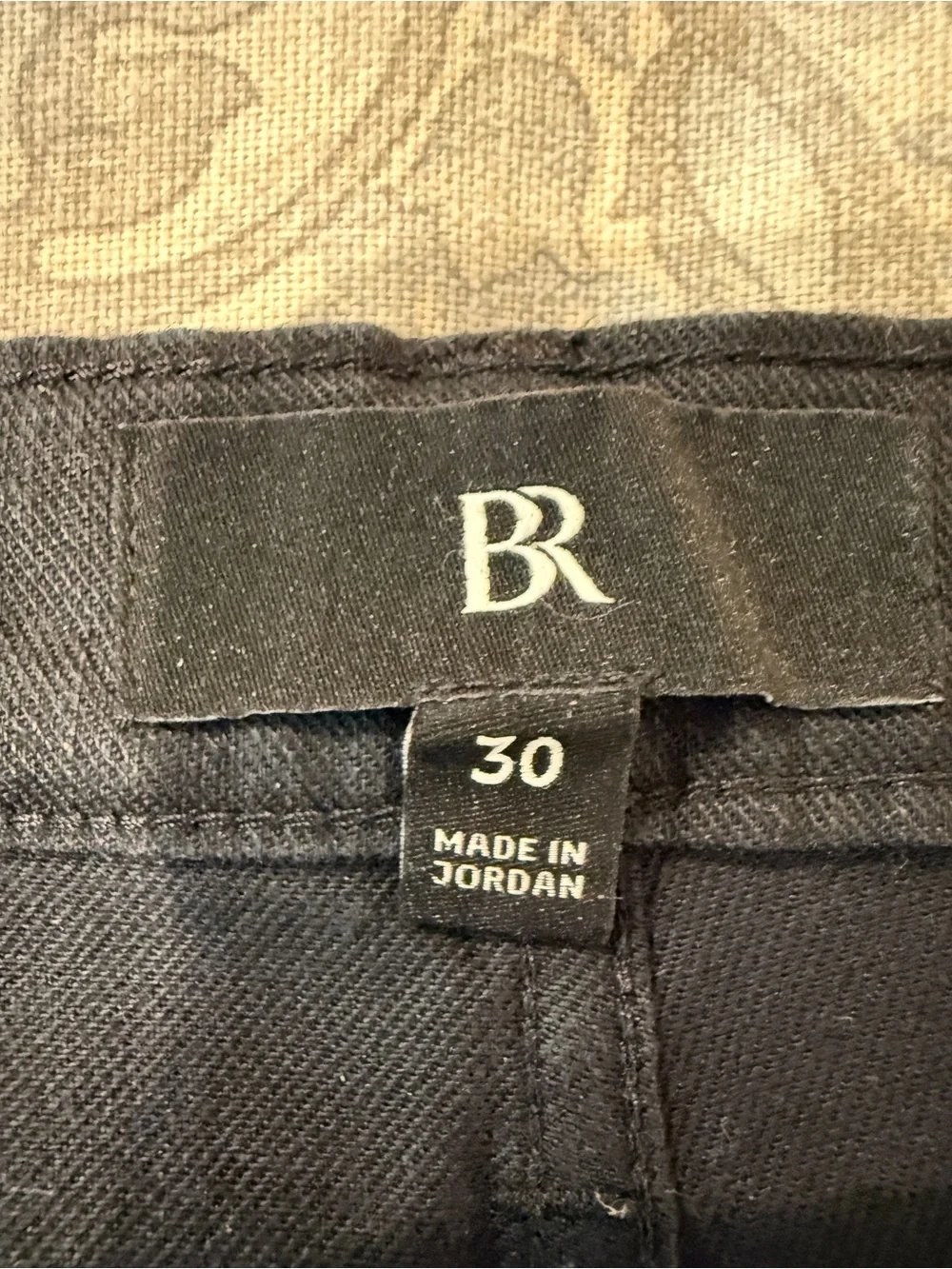 Banana Republic Black Italian Linen Cotton Wide-Leg Jean